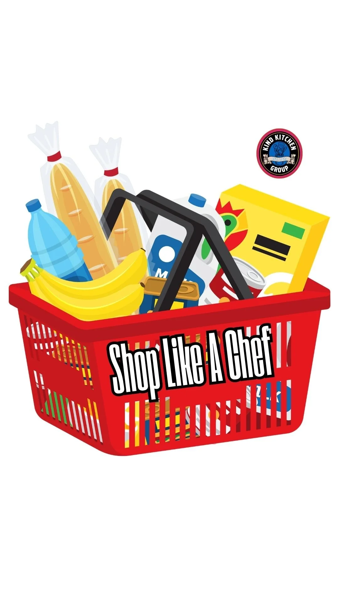 Shop Like a Chef grocery shopping workshop artwork